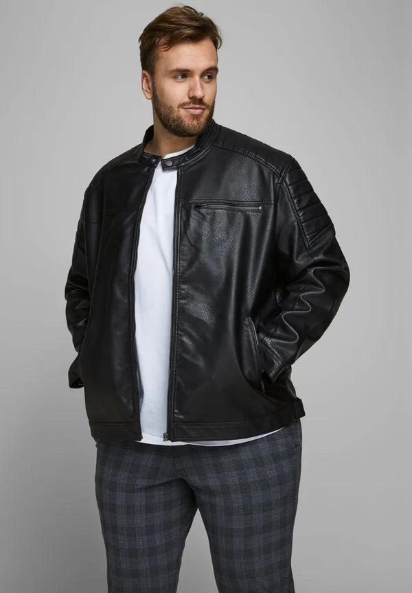 COROCKY JACKET - Kunstlederjacke - black