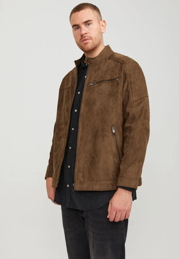 COROCKY JACKET - Kunstlederjacke - cognac