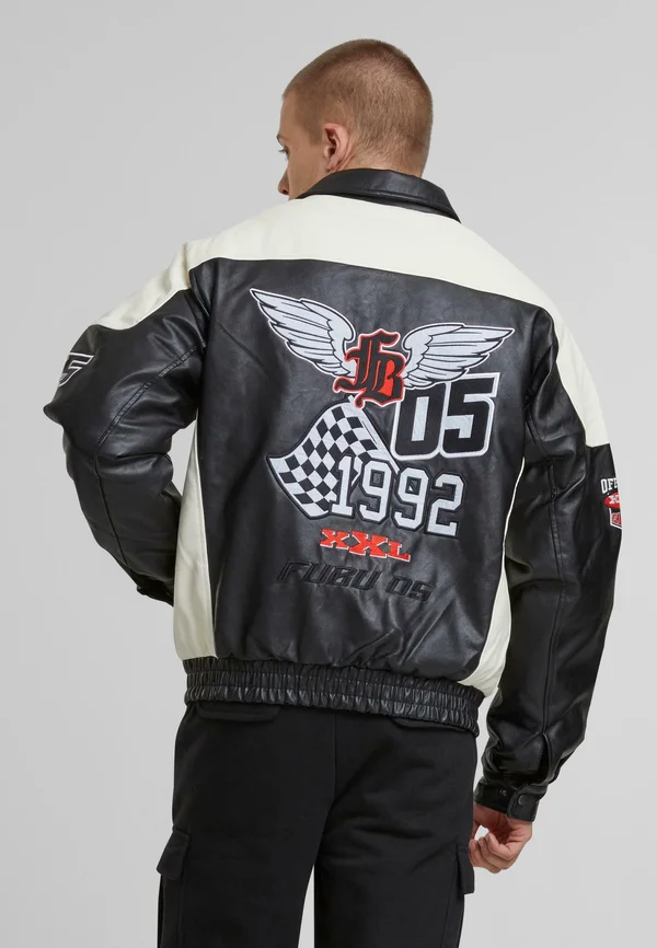 CORPORATE - Bomberjacke - black offwhite