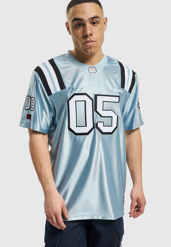 CORPORATE FOOTBALL - T-Shirt print - light blue black white