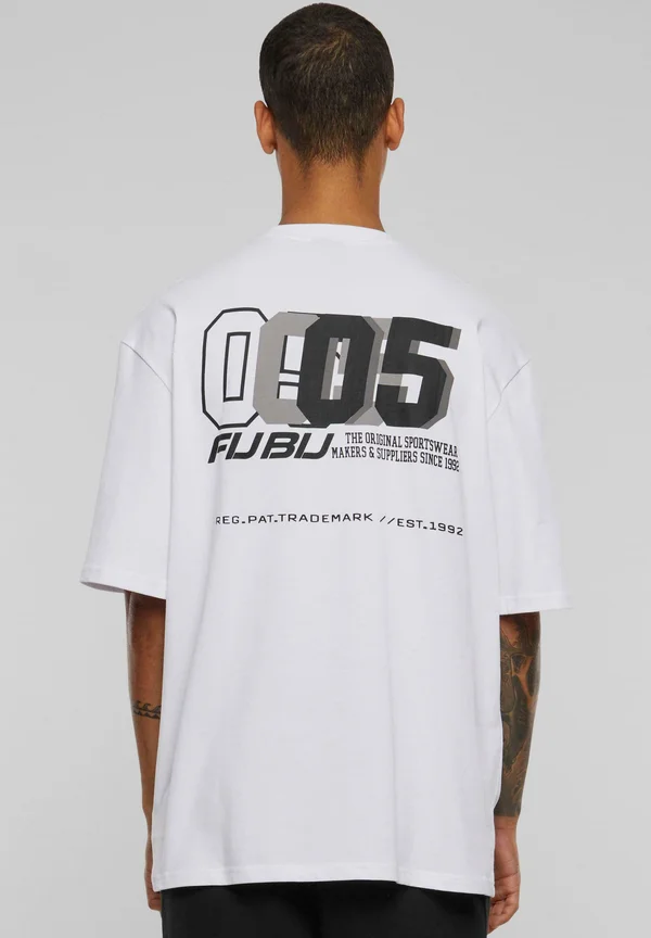 CORPORATE - T-Shirt print - white black