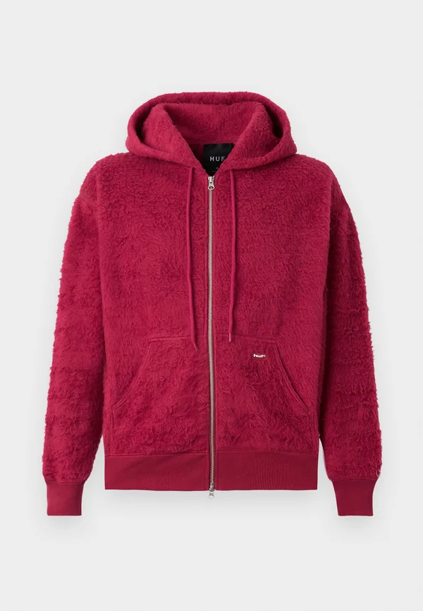 CORSO HOODIE UNISEX - Sweatjacke - berry