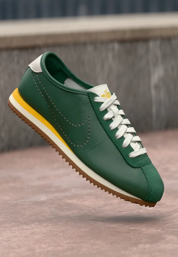 CORTEZ - Sneaker low - gorge green/amarillo/sail/med brown