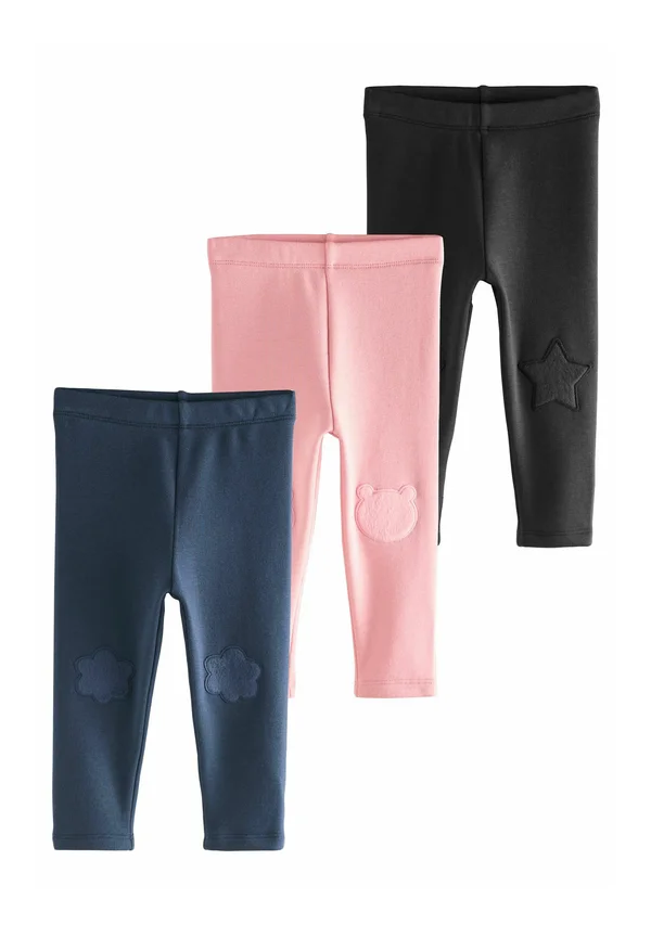 COSY 3 PACK - Stoffhose - black/navy/pink