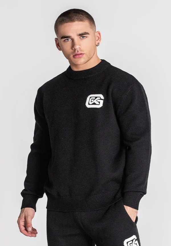 COSY - Strickpullover - black