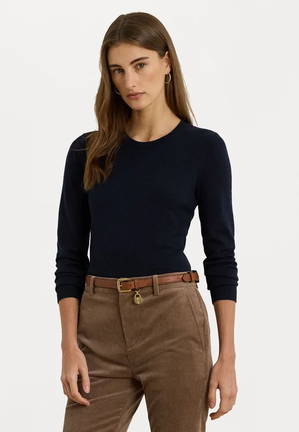 COTTON-BLEND SWEATER - Strickpullover - navy