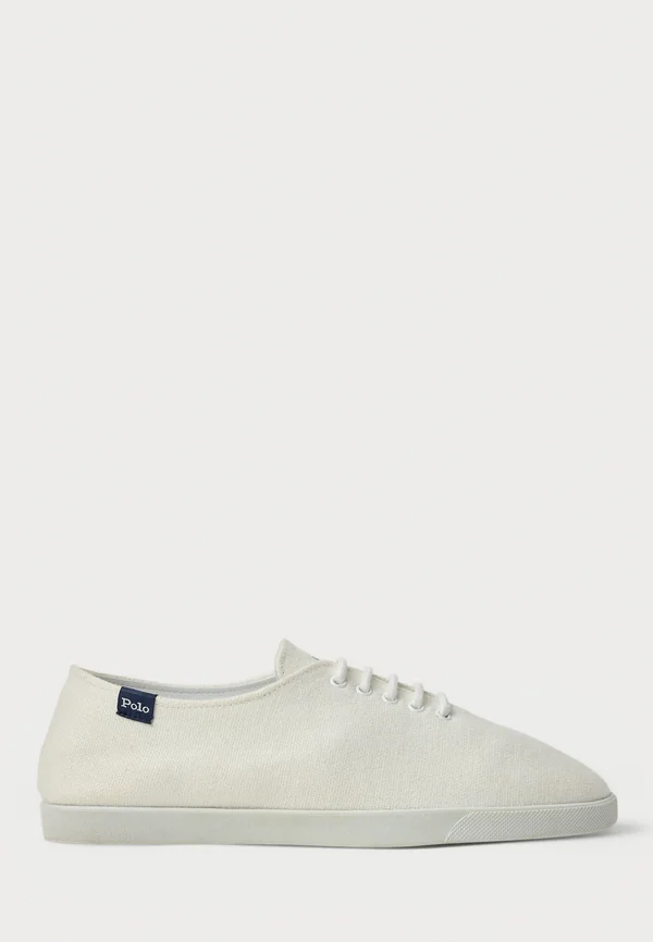 COTTON CANVAS SNEAKER - Sneaker low - deckwash white