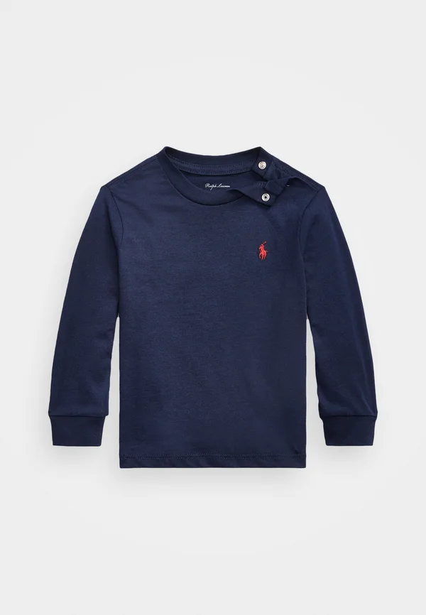 COTTON JERSEY LONG SLEEVE T SHIRT - Langarmshirt - cruise navy
