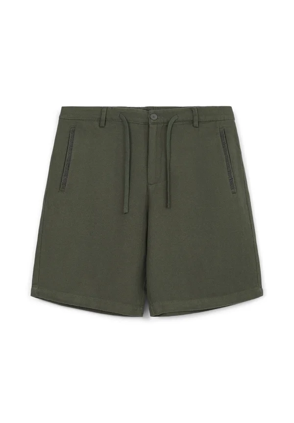 COULISSE RICAMO TASCA  - Shorts - verde militare