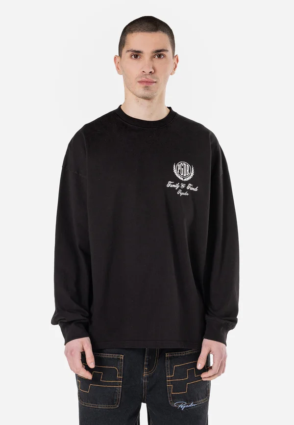 COUR LONGSLEEVE - Langarmshirt - washed black