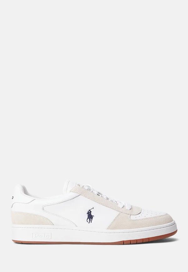 COURT LEATHER-SUEDE TRAINER - Sneaker low - weiß