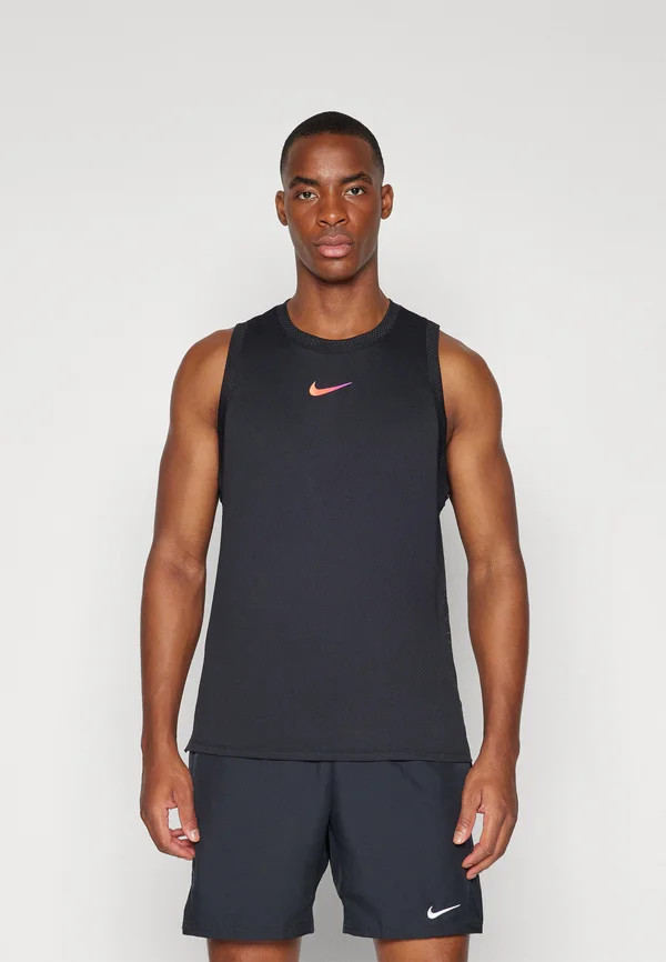 COURT SLAM TANK  - Top - black/light wild mango