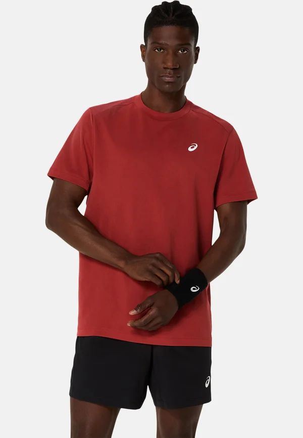 COURT SS  TOP BASIC T-SHIRT BURNT RED - Sport T-Shirt - burnt red