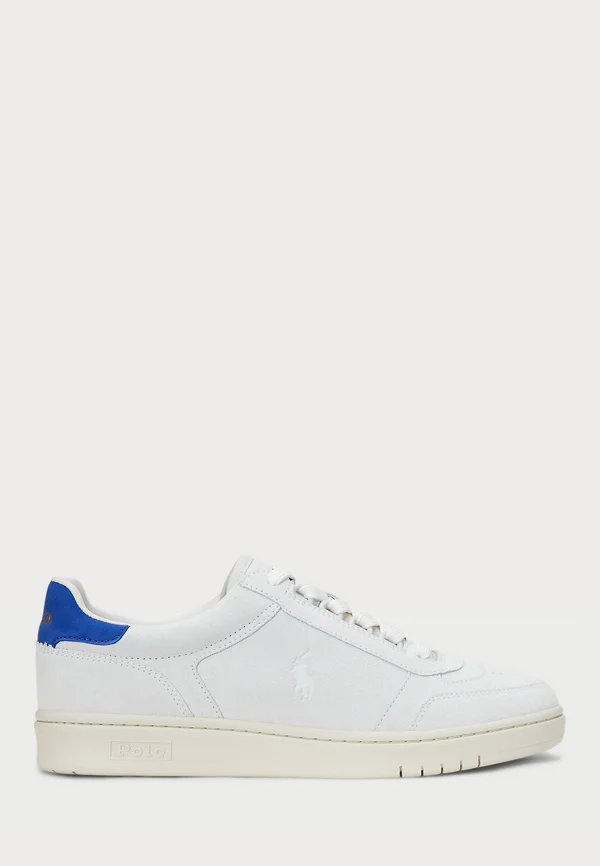 COURT SUEDE SNEAKER UNISEX - Sneaker low - bianco/royal