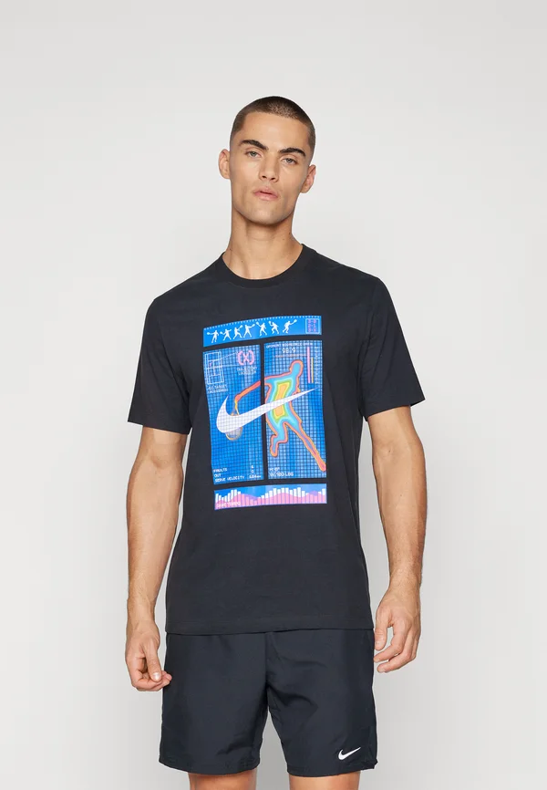 COURT TEE  - Sport T-Shirt - black
