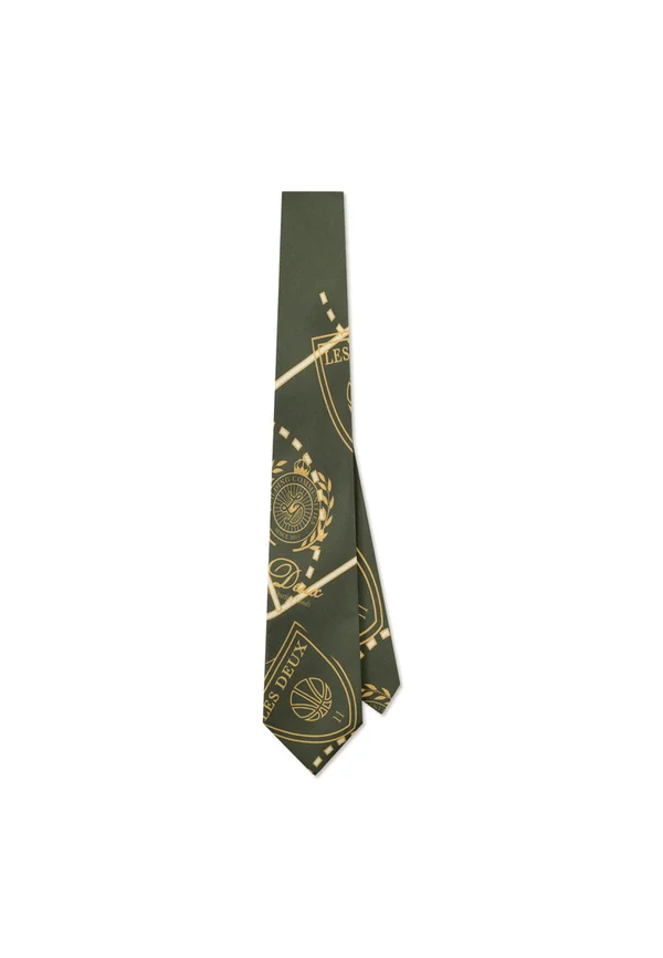 COURT TIE - Krawatte - chive green/mustard yellow