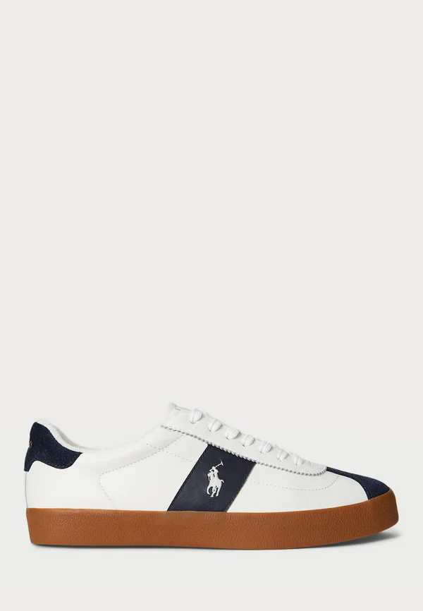 COURT VULC LEATHER-SUEDE SNEAKER UNISEX - Sneaker low - deckwash white/navy