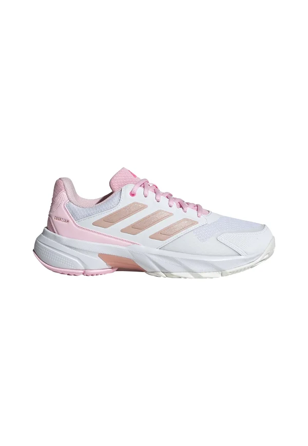 COURTJAM CONTROL - Multicourt Tennisschuh - cloud white   silver metallic   lucid pink