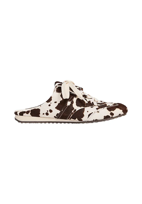 COW PRINT - Pantolette flach - beige