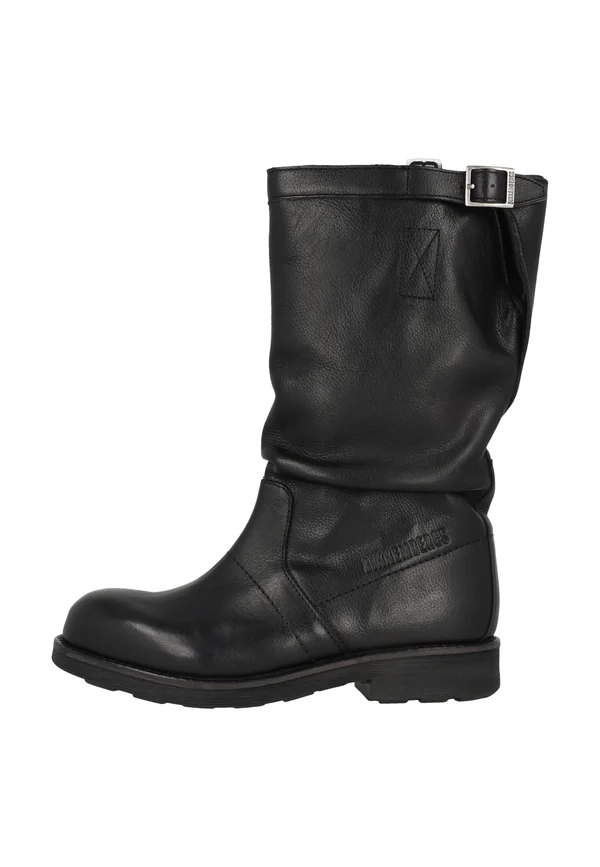 Cowboy-/Bikerboot - black-ecru-black-a