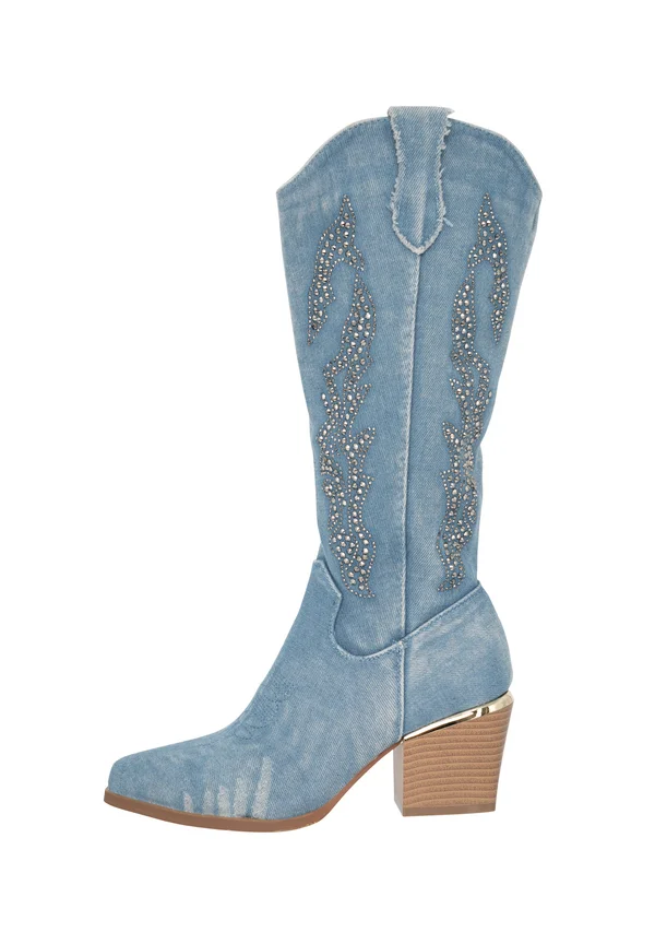 Cowboy-/Bikerboot - blau