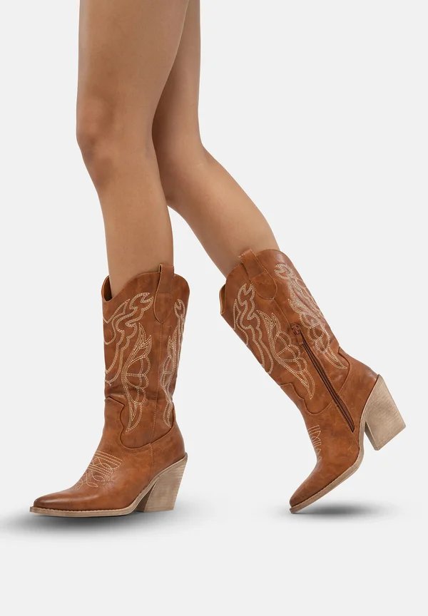 Cowboy-/Bikerboot - braun