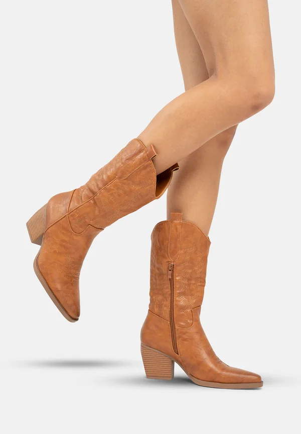 Cowboy-/Bikerboot - braun