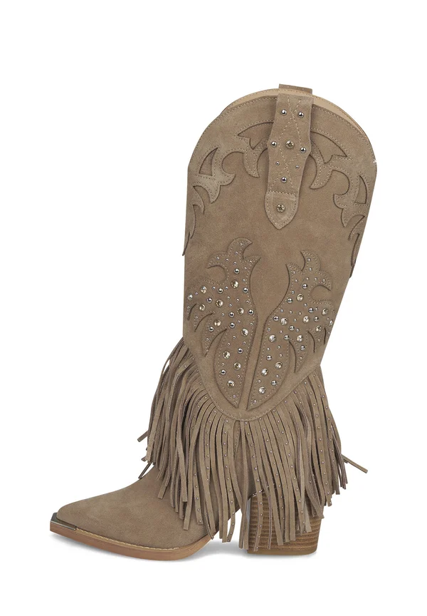 Cowboy-/Bikerboot - light brown