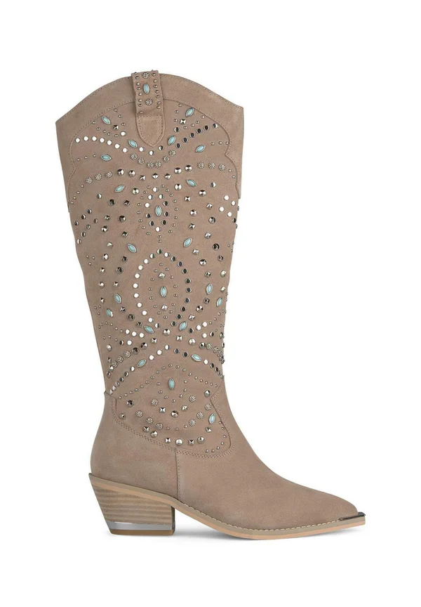 Cowboy-/Bikerboot - marrón jaspeado