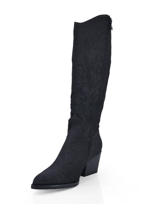 Cowboy-/Bikerboot - schwarz