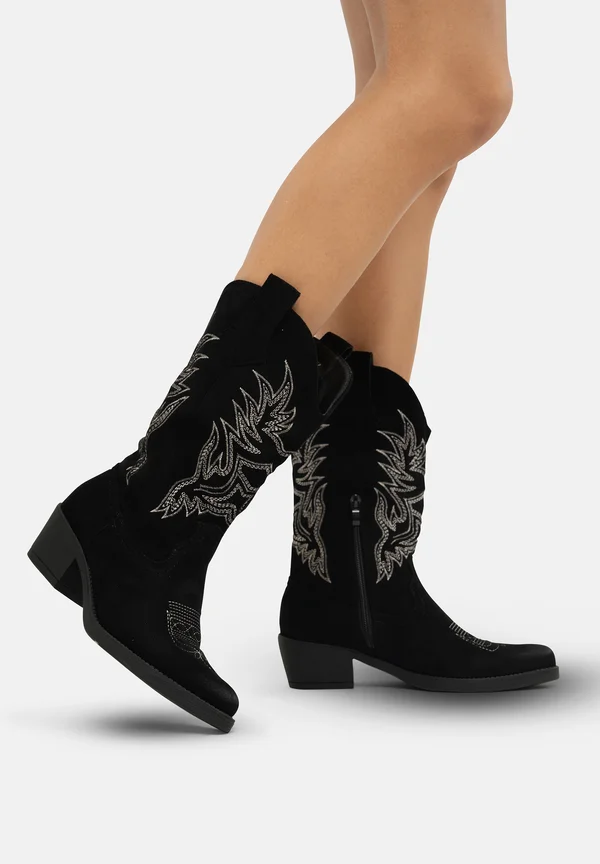 Cowboy-/Bikerboot - schwarz