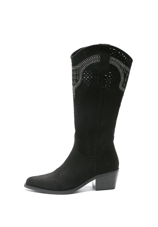 Cowboy-/Bikerboot - schwarz