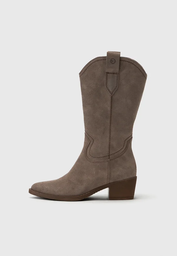 Cowboy-/Bikerboot - taupe