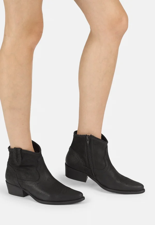 Cowboy-/Bikerstiefelette - black