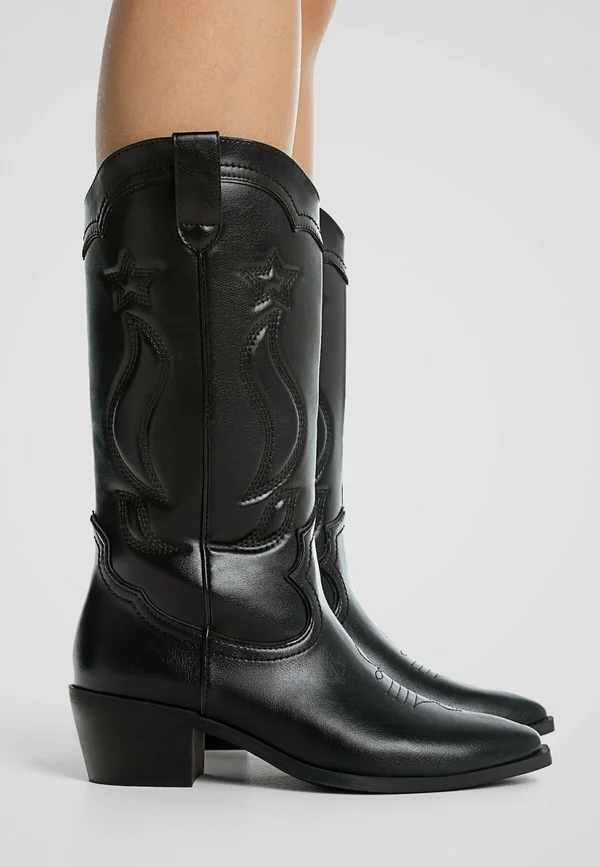 Cowboy-/Bikerstiefelette - black