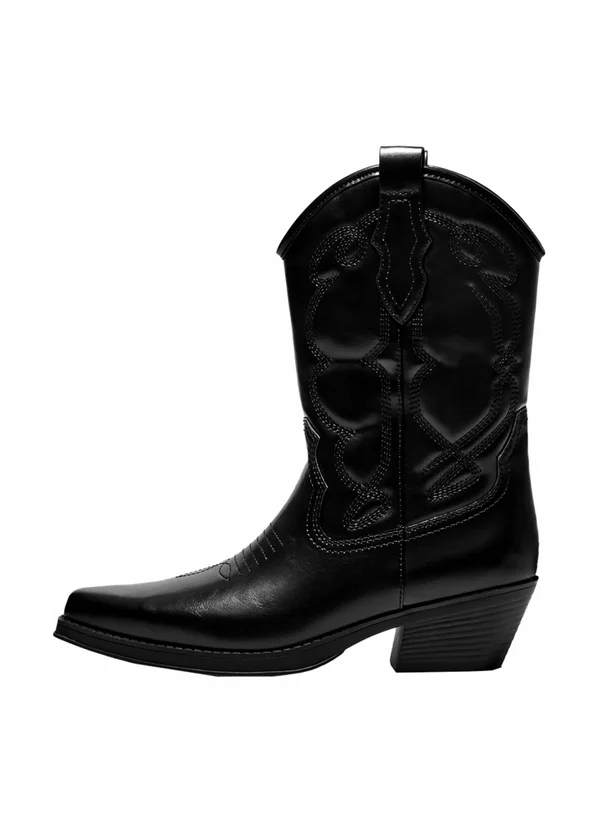 Cowboy-/Bikerstiefelette - black