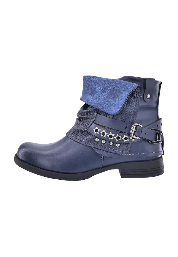 Cowboy-/Bikerstiefelette - blau