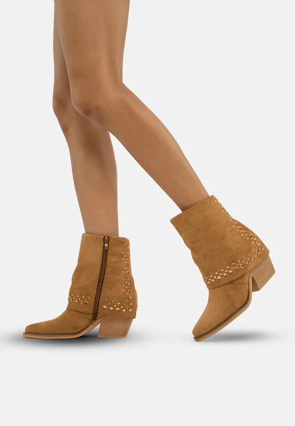 Cowboy-/Bikerstiefelette - braun