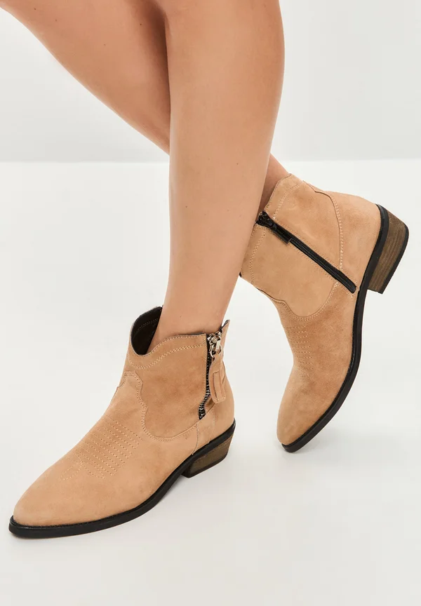 Cowboy-/Bikerstiefelette - brown