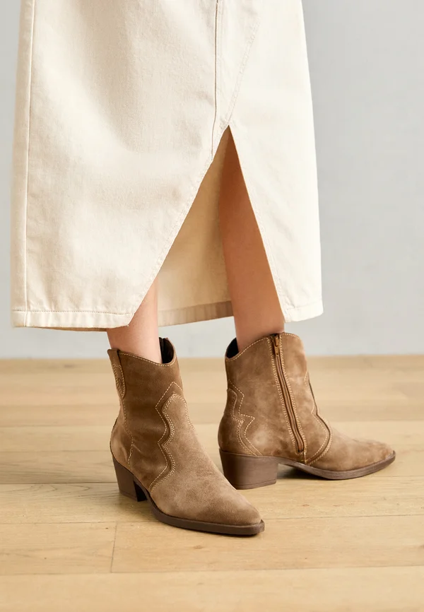 Cowboy-/Bikerstiefelette - brown