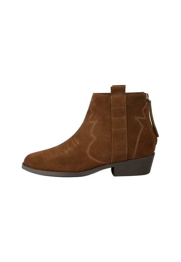 Cowboy-/Bikerstiefelette - camel