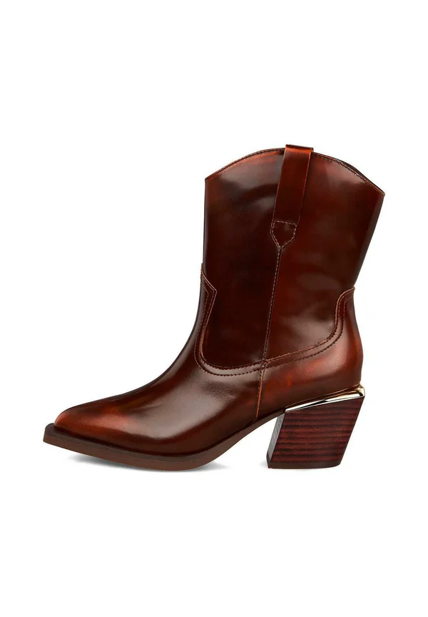 Cowboy-/Bikerstiefelette - camel