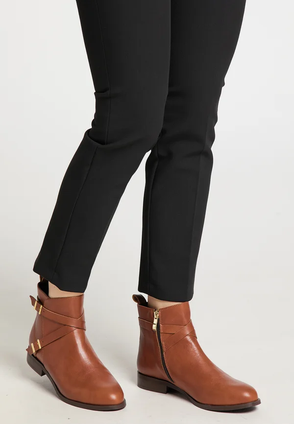 Cowboy-/Bikerstiefelette - cognac