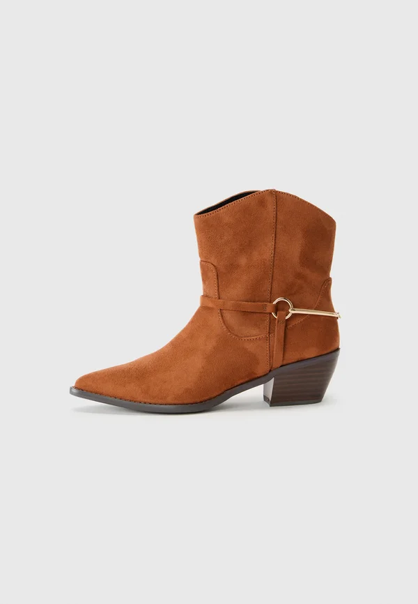 Cowboy-/Bikerstiefelette - cognac