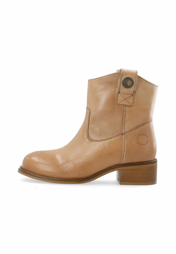 Cowboy-/Bikerstiefelette - dark tan
