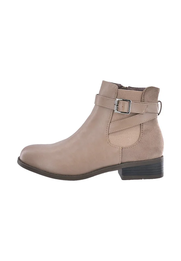 Cowboy-/Bikerstiefelette - khaki