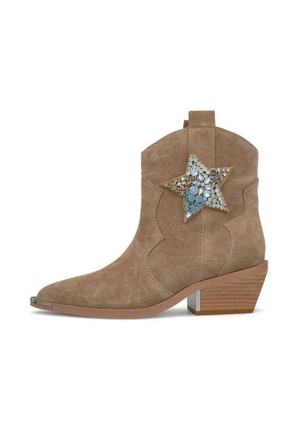 Cowboy-/Bikerstiefelette - light brown