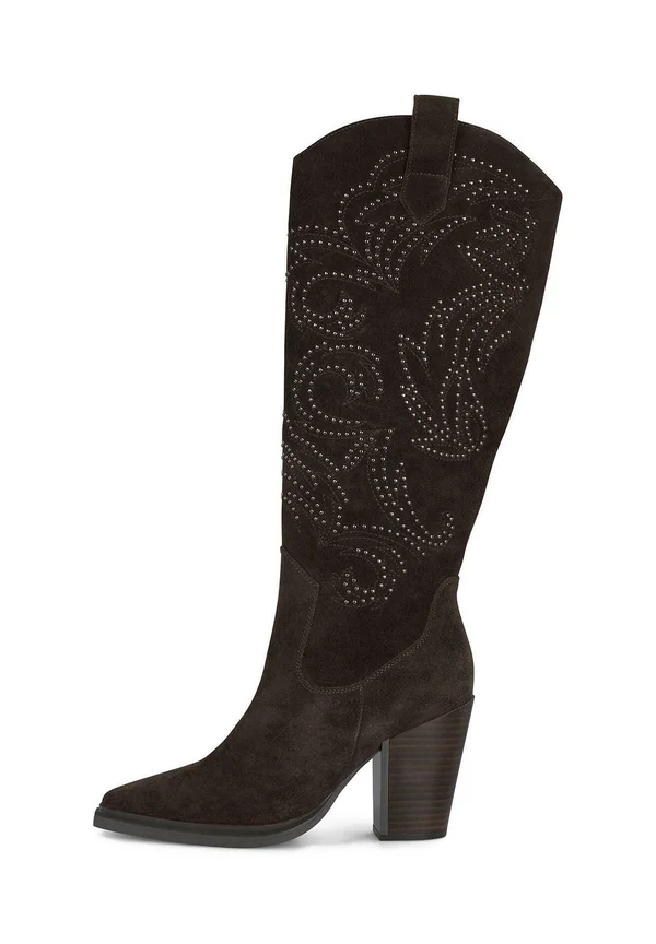 Cowboy-/Bikerstiefelette - marbled brown