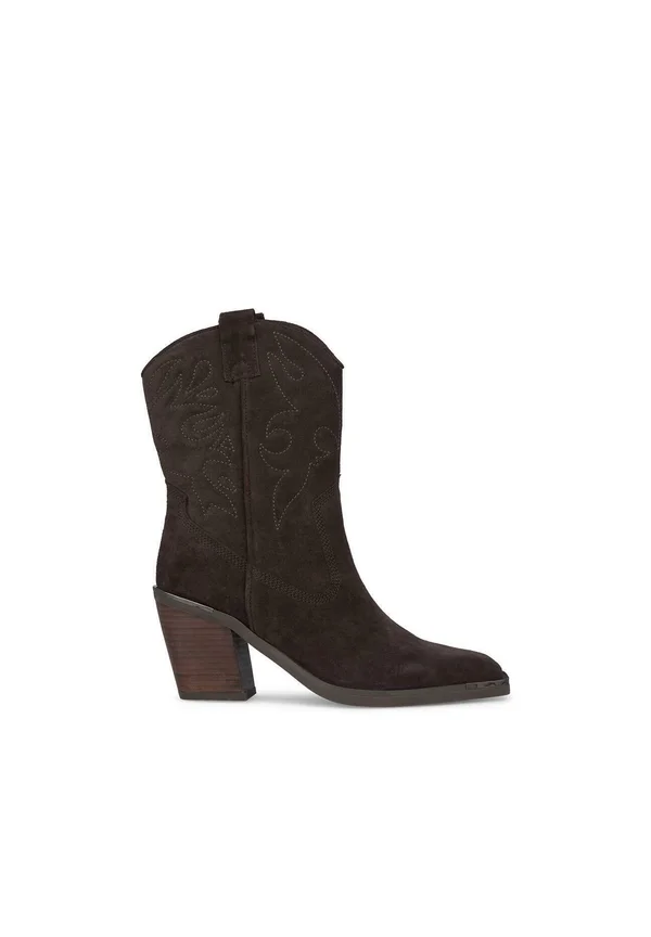 Cowboy-/Bikerstiefelette - marrón oscuro