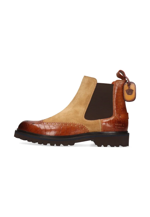 Cowboy-/Bikerstiefelette - marron